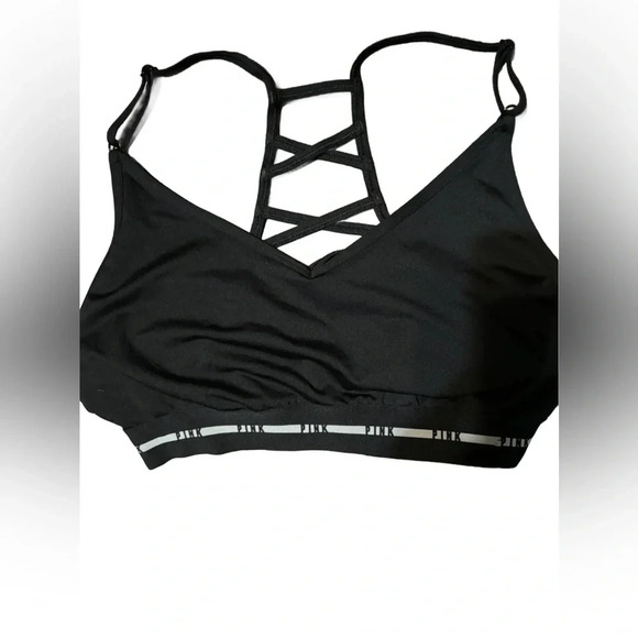 PINK Victoria's Secret Other - VS PINK ACTIVE SPORTS BRA BLACK
